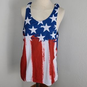 Reversible American Flag Tank Top